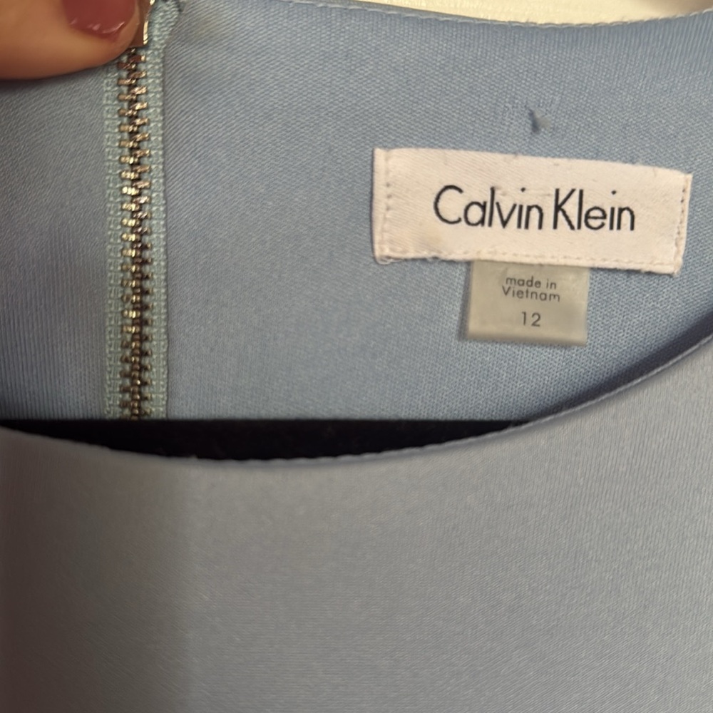 Calvin Klein Women's Blue and Black Dress - Picture 3 of 3